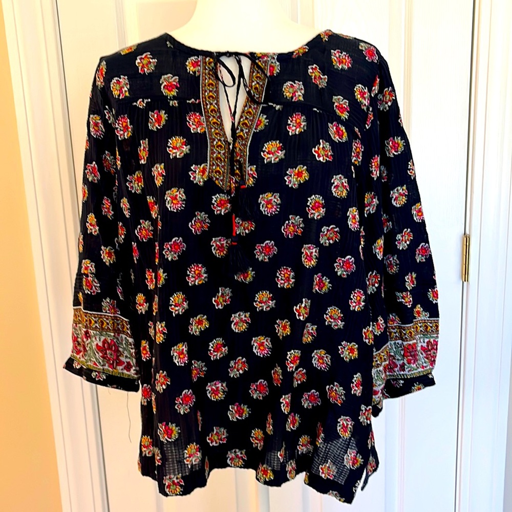 LOFT Tie-neck Blouse